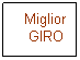 Casella di testo:   Miglior
   GIRO
