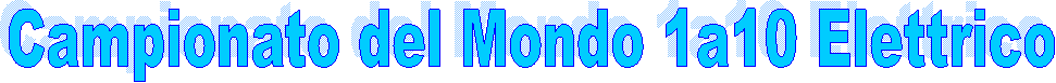 Campionato del Mondo 1a10 Elettrico