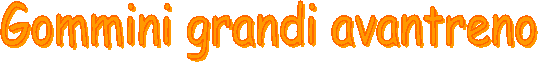 Gommini grandi avantreno