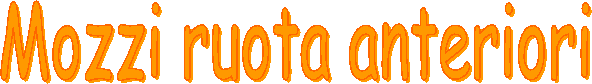 Mozzi ruota anteriori