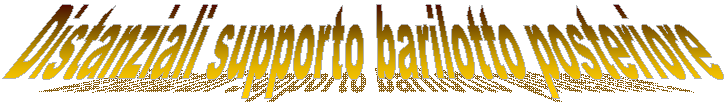 Distanziali supporto barilotto posteriore