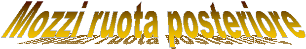 Mozzi ruota posteriore
