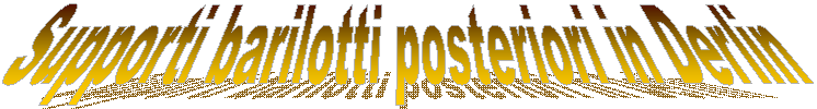 Supporti barilotti posteriori in Derlin