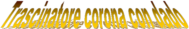 Trascinatore corona con dado
