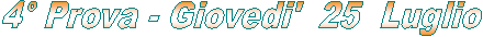 1� Prova - Sabato 7 Novembre